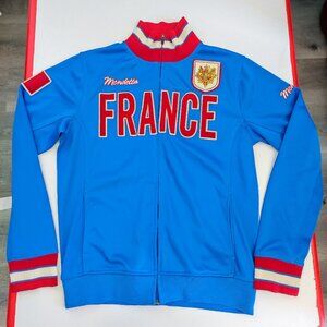 Mondetta France track jacket blue with France design men's size S